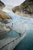 Jostedalsbreen glacier (Briksdalbreen). Sogn og Fjordane. Norway.