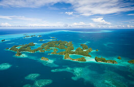 Aerieal View of Seventy Islands, Micronesia, Palau