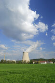 Isar II Nuclear Power Plant, Niederaichbach near Landshut, Lower Bavaria, Germany