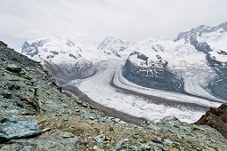 Gorner Glacier, Pennine Alps, Zermatt, Canton of Valais, Switzerland