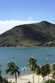 Blick über die Playa Galera, Juangriego, Isla Margarita, Nueva Esparta, Venezuela
