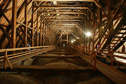 timber roof truss of St Nikolaikirche, Berlin