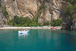 Beach at Baia del Buondormire, Cape Palinuro, Cilento, Campania, Italy