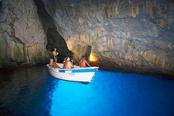 Blaue Grotte, Capo Palinuro, Cilento, Kampanien, Italien