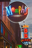Blues Clubs in der Beale Street, Memphis, Tennessee, USA