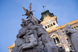 City hall auf der Piazza dell'Unita d'Italia, Trieste, Friuli-Venezia Giulia, Upper Italy, Italy