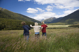 Makarora River,  Aspiring National Park,  South Island,  New Zealand