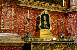 Side altar, Jesuit church of St Michael, Munich, Bavaria, Germany