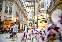 Inside Madler passage, Leipzig, Saxony, Germany