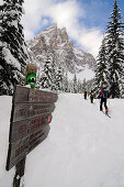 Ski Tour, Sextner Stein, Sexten, Hochpuster Valley, South Tyrol, model released