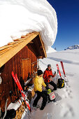 Skitour, Großer Jaufen,  Pragser Tal, Hochpustertal, Südtirol, Italien, model released