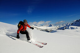 Skitour, Großer Jaufen,  Pragser Tal, Drei Zinnen, Hochpustertal, Südtirol, Italien, model released