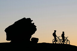 Mountainbiker, White Rim Trail, Moab, Utah, USA, MR