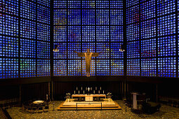 Interior view of the Kaiser Wilhelm Memorial Church, Breitscheidplatz, Berlin, Germany, Europe