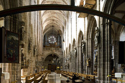 St. Lorenzkirche in Nürnberg, gotischer Kirchenbau, Nürnberg, Bayern, Deutschland, Europa