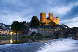 Runkel Castle on the river Lahn, Hesse, Germany, Europe