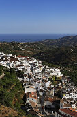 Blick auf Frigiliana, Andalusien, Spanien