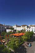 View over Plaza de los Naranjos, Old Town, Marbella, Andalusia, Spain