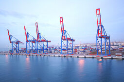 Hafen am Abend, Malaga, Spanien, Europa