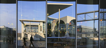 Reflection of the Lüders Building, Governmental Quarter, Berlin, Germany