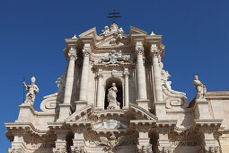 Kathedrale Santa Maria delle Colonne in Syrakus auf der Insel Ortygia, Unesco Weltkulturerbe, Provinz Syrakus, Sizilien, Italien, Europa