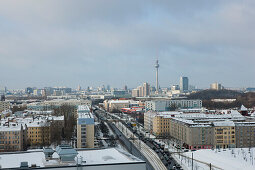 Cityscape with prefabricated buildings, Berlin, Germany