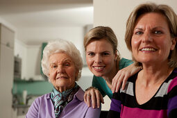 Three female generations of a family