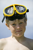 Portrait of a boy with goggles