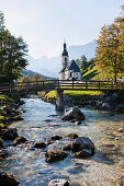 Church Saint Sebastian, Ramsau bei Berchtesgaden, Upper Bavaria, Germany