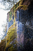 Spray falls, Pfaffenwinkel, Upper Bavaria, Germany