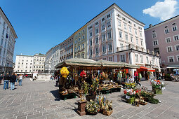 Old Market in the Old Town, Salzburg, Austria, Europe