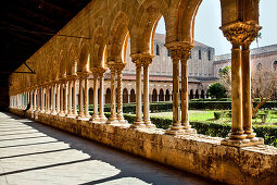 Cloister, Cathedral, Monreale, Palermo, Sicily, Italy