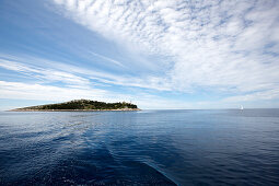 Kornaten Insel unter Wolkenhimmel, Kroatien, Europa