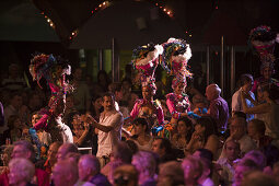 Audience interaction at colorful dance and music show at Tropicana Cabaret Club, Havana, Cuba