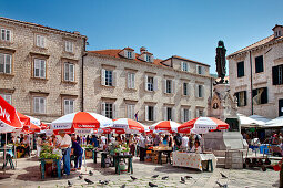 Market, old town, Dubrovnik, Dalmatia, Croatia
