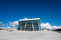 Dach, Oper, Operahuset, Oslo, Südnorwegen, Norwegen