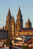 Kathedrale von Santiago de Compostela, Camino Frances, Jakobsweg, Camino de Santiago, Pilgerweg, UNESCO Welterbe, europäischer Kulturweg, Provinz La Coruna, Galicien, Nordspanien, Spanien, Europa