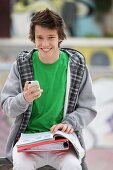 academic, child, college, education, friend, happy, high school, kid, learn, learning, outdoor, people, school, student, study, teenager, young, youth, youthful, F57-1145590, AGEFOTOSTOCK