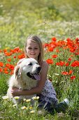 Female, field, flower, girl, spring, young, F57-1147567, AGEFOTOSTOCK