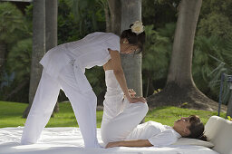 Thai Massage im Spa im Hotel Botanico, Oriental Spa, Puerto de la Cruz, Teneriffa, Kanaren, Spanien, Thai Massage