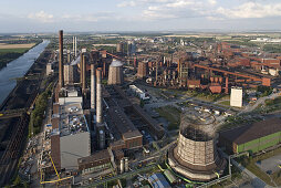Aerial of Salzgitter Steelworks, Lower Saxony, Germany