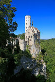 Lichtenstein Castle, Honau, Swabian Alb, Baden-Wuerttemberg, Germany