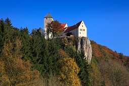 Prunn castle, nature park Altmühltal, Franconian Alb, Franconia, Bavaria, Germany