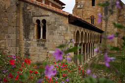 Detail des Klosters Monasterio de San Miguel de Escalada, Provinz Leon, Altkastilien, Castilla y Leon
