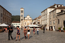 Kathedrale St Stjepan, Altstadt, Hvar, Split-Dalmatien, Kroatien