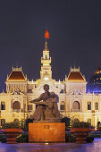 Rathaus, Ho Chi Minh Statue, Sai Gon, Ho-Chi-Minh-Stadt, Vietnam