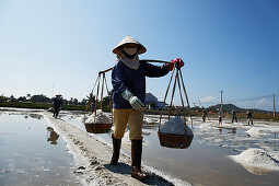 Salzgewinnung, Doc Let Beach, Nha Trang, Khanh Ha, Vietnam