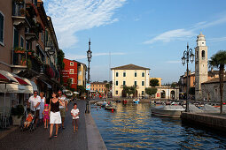 Promenade, Lazise, Lake Garda, Veneto, Italy