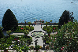 Park, Palazzo Borromeo, Isola Bella, Stresa, Lago Maggiore, Piemont, Italien
