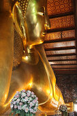 Liegender Buddha, Tempel des liegenden Buddha, Wat Phra Chetuphon, Wat Pho, Bangkok, Thailand, Asien